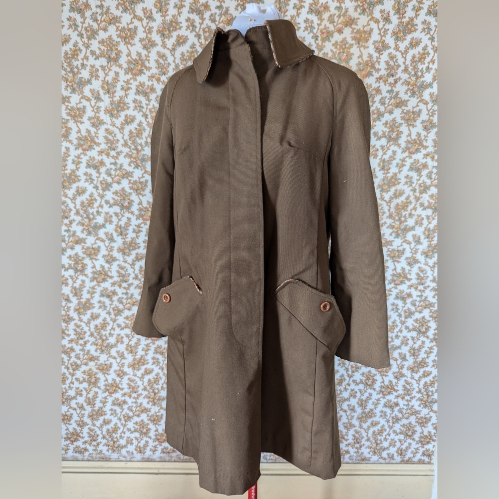 Vintage retro classic 70s wool heavy coat